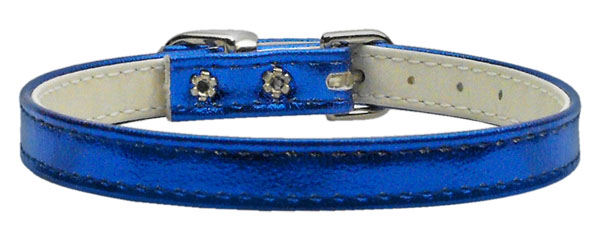 Metallic 3-8" Plain Collars Blue Mtl 10''