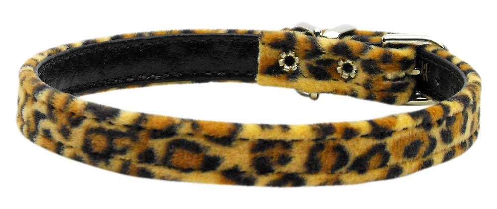 3-8" Plain Animal Print Collar Leopard 10