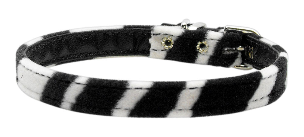 3-8" Plain Animal Print Collar Zebra 10