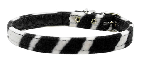 3-8" Plain Animal Print Collar Zebra 12