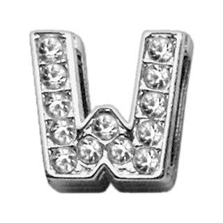 3-8" Clear Bling Letter Sliding Charms W .