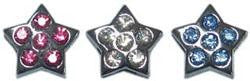 3-8" Slider Star Charm Pink 3-8"