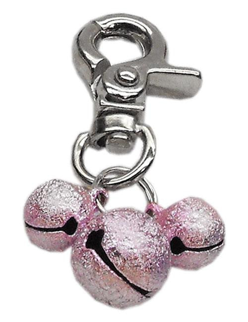 Lobster Claw Bell Charm Light Pink .