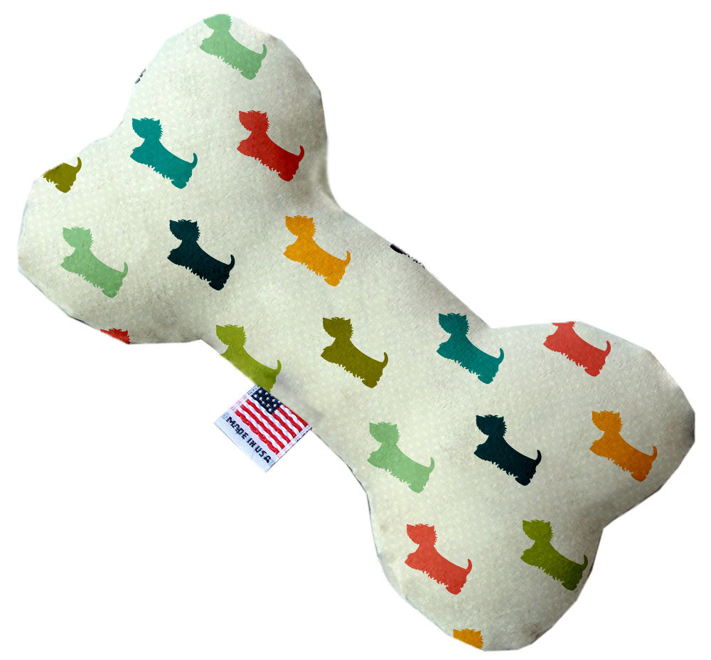 It Is A Westie's World 10 Inch Canvas Bone Dog Toy