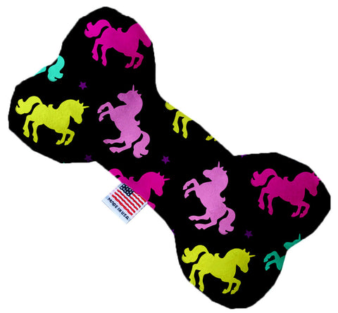 Confetti Unicorns 10 Inch Canvas Bone Dog Toy