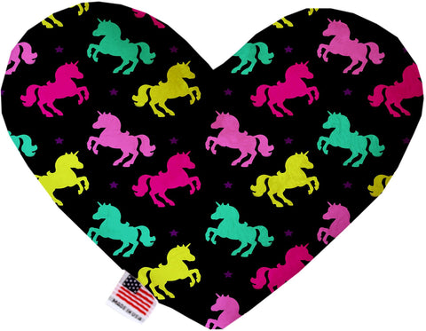 Confetti Unicorns 6 Inch Heart Dog Toy