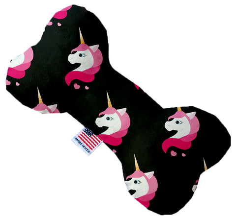 Pretty Pink Unicorns 6 Inch Canvas Bone Dog Toy