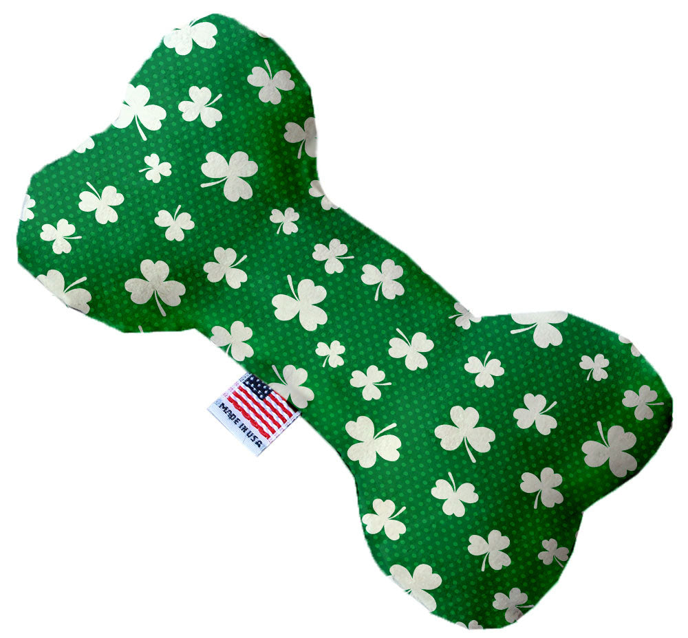 Shamrock 10 Inch Canvas Bone Dog Toy