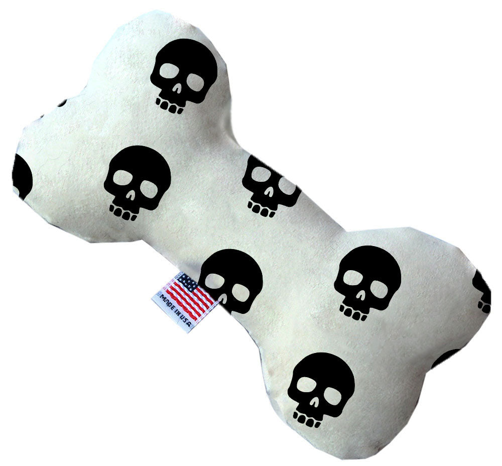 Skulls 10 Inch Canvas Bone Dog Toy