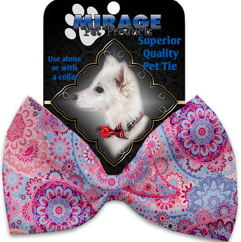 Pink Bohemian Pet Bow Tie