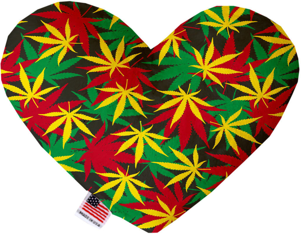 Rasta Mary Jane 6 Inch Canvas Heart Dog Toy