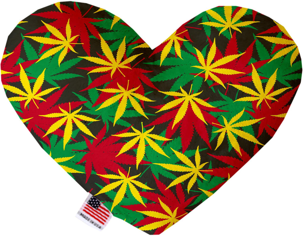 Rasta Mary Jane 6 Inch Heart Dog Toy