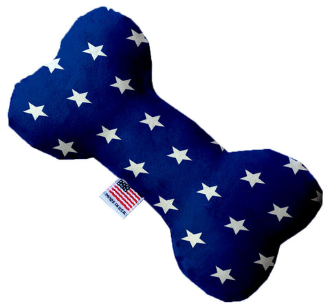 Blue Stars 10 Inch Canvas Bone Dog Toy