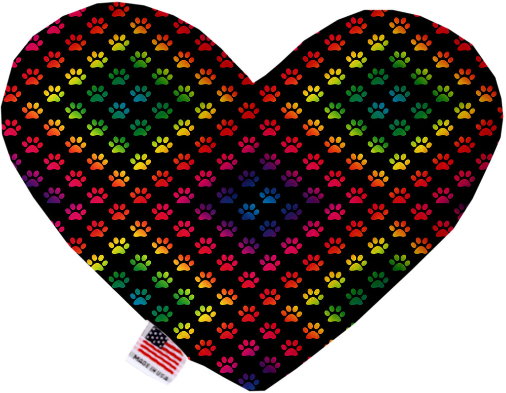 Rainbow Paws 6 Inch Canvas Heart Dog Toy