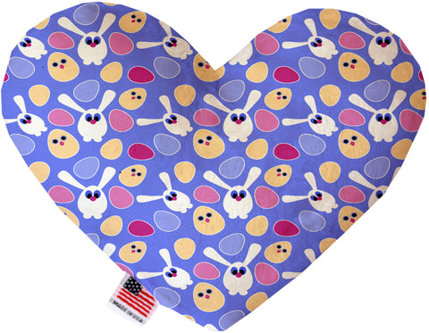 Chicks And Bunnies 8 Inch Canvas Heart Dog Toy