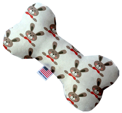 Dapper Rabbits 10 Inch Canvas Bone Dog Toy