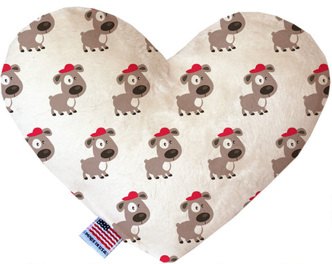 Fresh Pup 6 Inch Canvas Heart Dog Toy