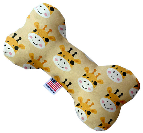 Georgie The Giraffe 6 Inch Canvas Bone Dog Toy