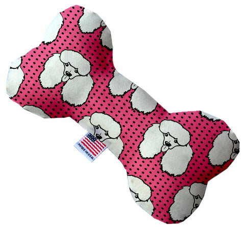 Pretty Poodles 10 Inch Canvas Bone Dog Toy