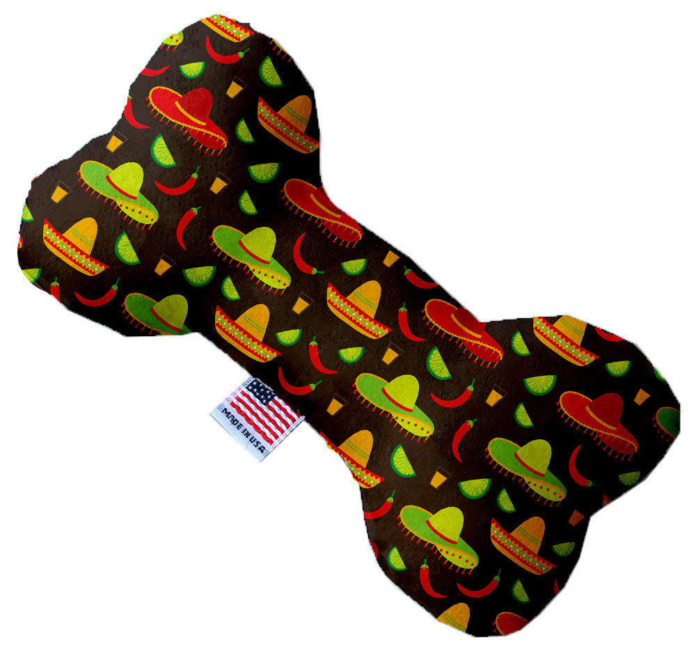 Sombreros 10 Inch Canvas Bone Dog Toy