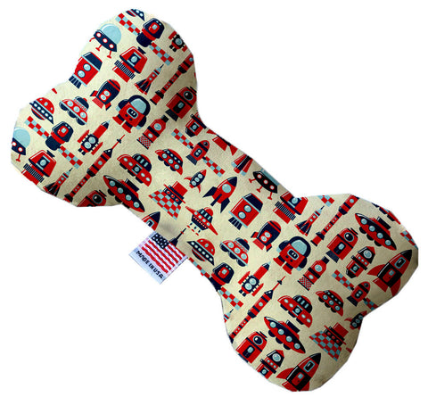 Rocket Man 10 Inch Canvas Bone Dog Toy