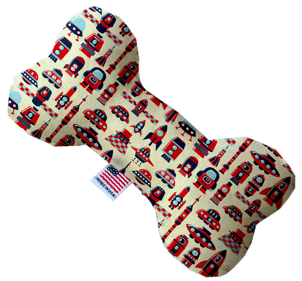 Rocket Man 6 Inch Canvas Bone Dog Toy