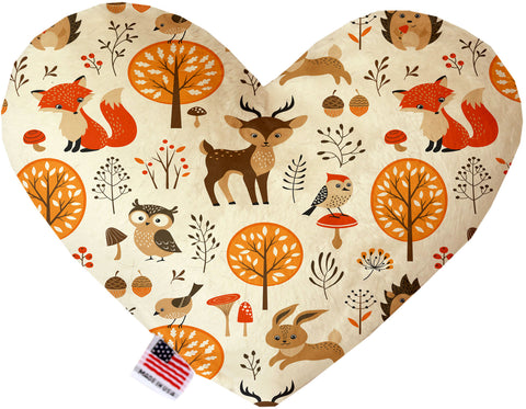 Fox And Friends 6 Inch Canvas Heart Dog Toy