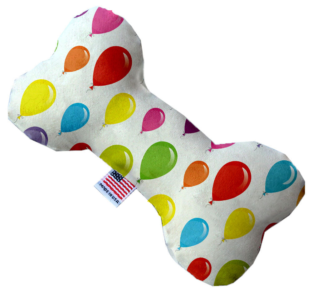 Balloons 6 Inch Canvas Bone Dog Toy