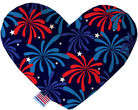 Fireworks 6 Inch Canvas Heart Dog Toy