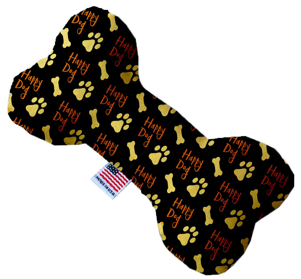 Happy Dog 10 Inch Canvas Bone Dog Toy