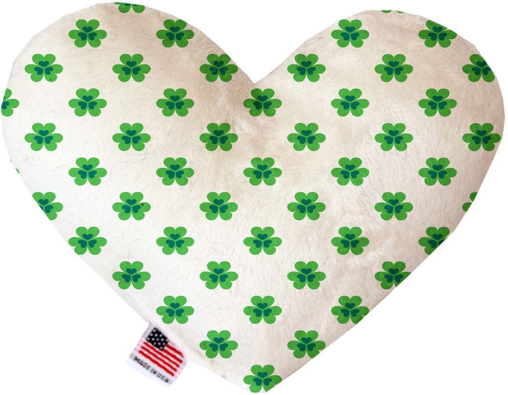 Lucky Charms 6 Inch Canvas Heart Dog Toy