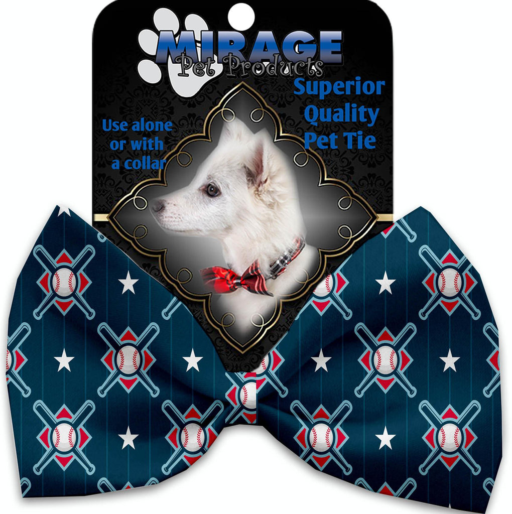 Bats And Balls Pet Bow Tie