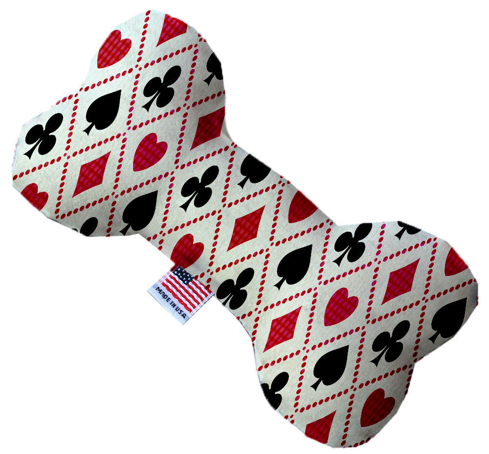 Deck Of Cards 10 Inch Canvas Bone Dog Toy