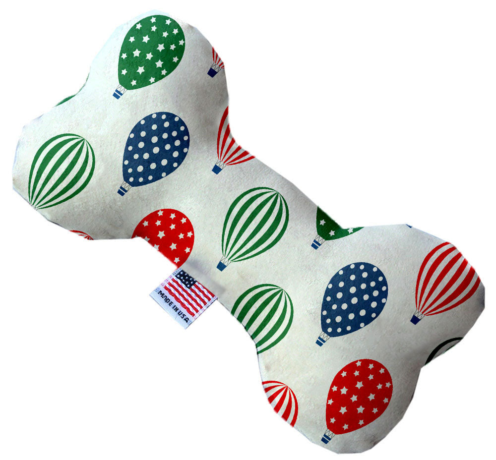 Hot Air Balloons 8 Inch Canvas Bone Dog Toy