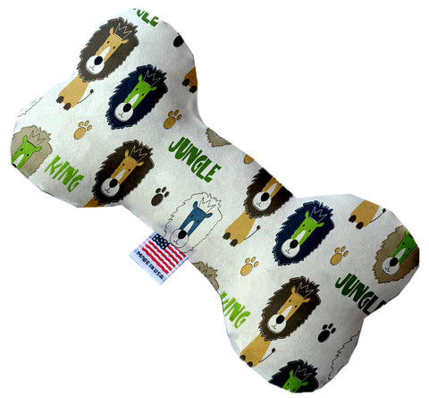 King Of The Jungle 10 Inch Canvas Bone Dog Toy