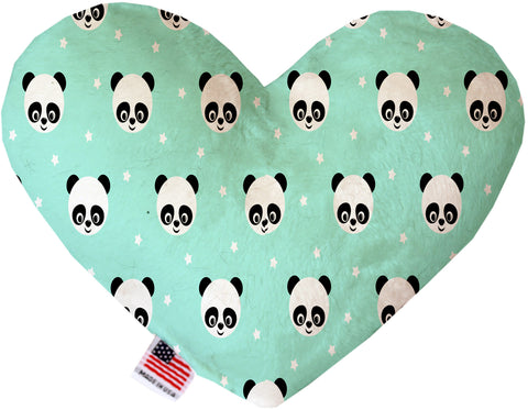 Happy Pandas 6 Inch Canvas Heart Dog Toy