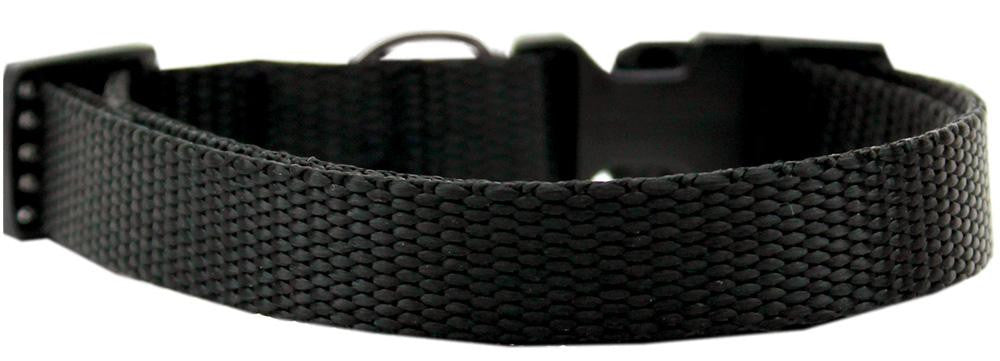 Plain Nylon Cat Safety Collar Black