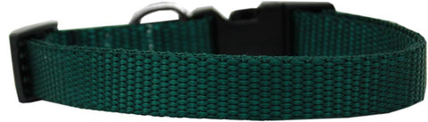 Plain Nylon Dog Collar LG Green