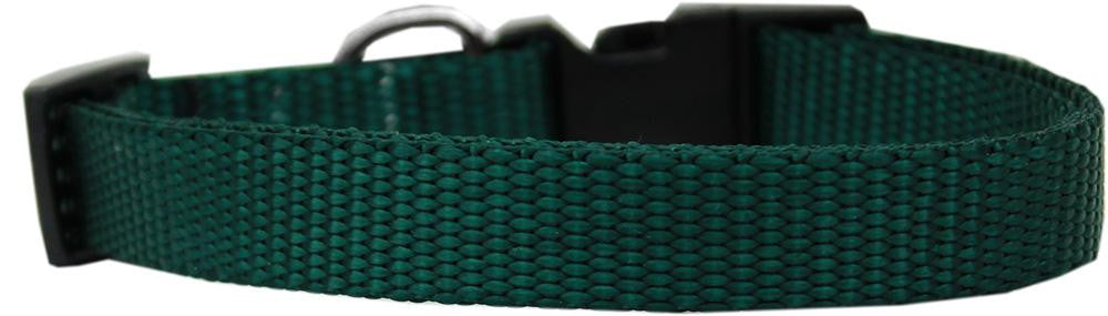 Plain Nylon Dog Collar XS Green