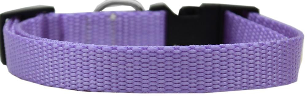 Plain Nylon Dog Collar XL Lavender