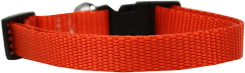 Plain Nylon Cat Safety Collar Orange