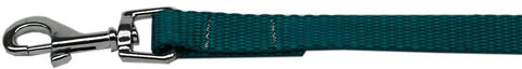 Plain Nylon Pet Leash 5-8in by 4ft Teal