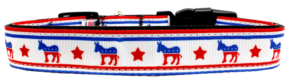 Political Nylon Democrat Dog Collar Md Narrow