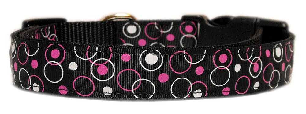 Retro Nylon Ribbon Collar Black XS