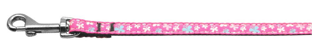 Butterfly Nylon Ribbon Collar Pink 3-8 wide 6Ft Lsh