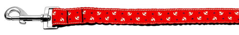 Anchors Nylon Ribbon Leash Red 1 inch wide 4ft Long