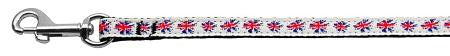 Graffiti Union Jack(UK Flag) Nylon Ribbon Leash 3-8 inch wide 4ft Long