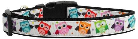 Bright Owls Nylon Ribbon Collars Large