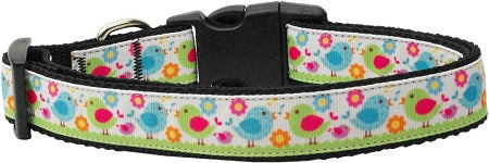 Chirpy Chicks Nylon Dog Collar Xs