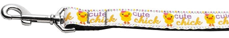 Cute Chick Nylon Dog Leash 3-8 Inch Wide 6ft Long